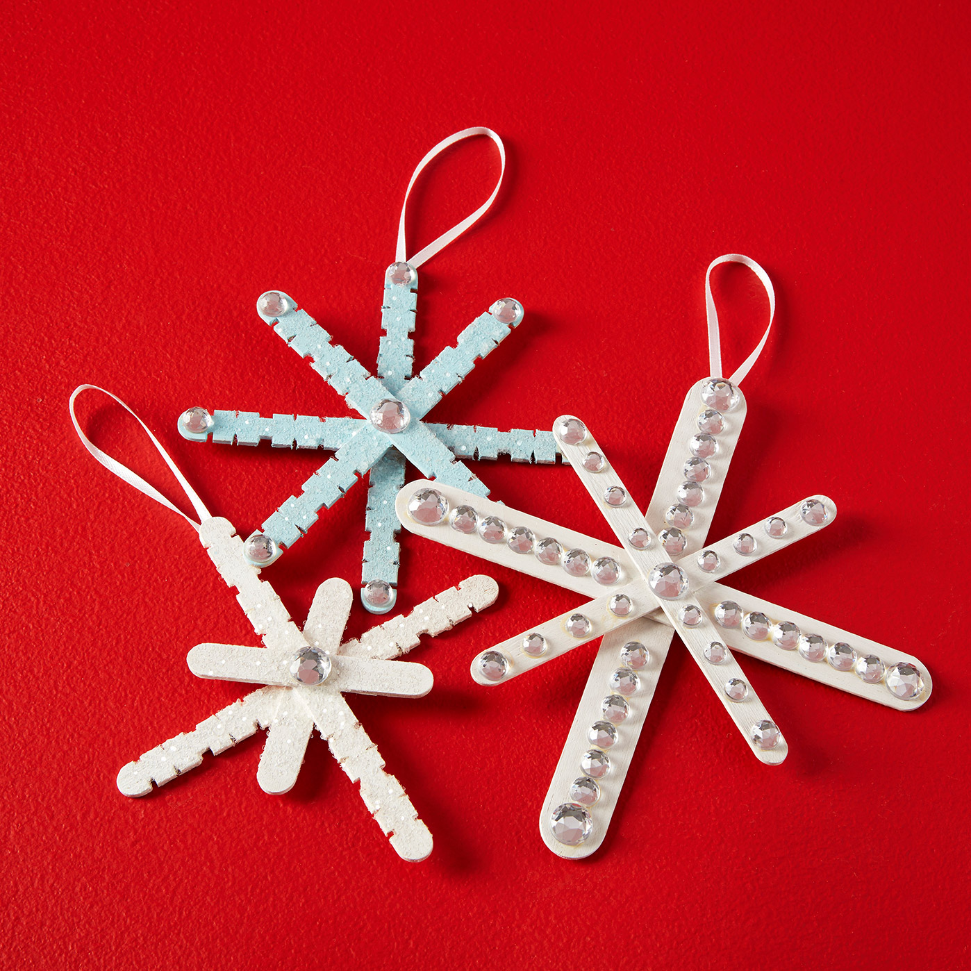 kids 39 craft stick snowflake ornaments creatology christmas
